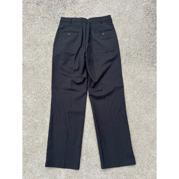J. Ferrar Pants Men Size 30 X 30 Black Modern Fit Straight Leg Dress Trousers - Picture 6 of 6